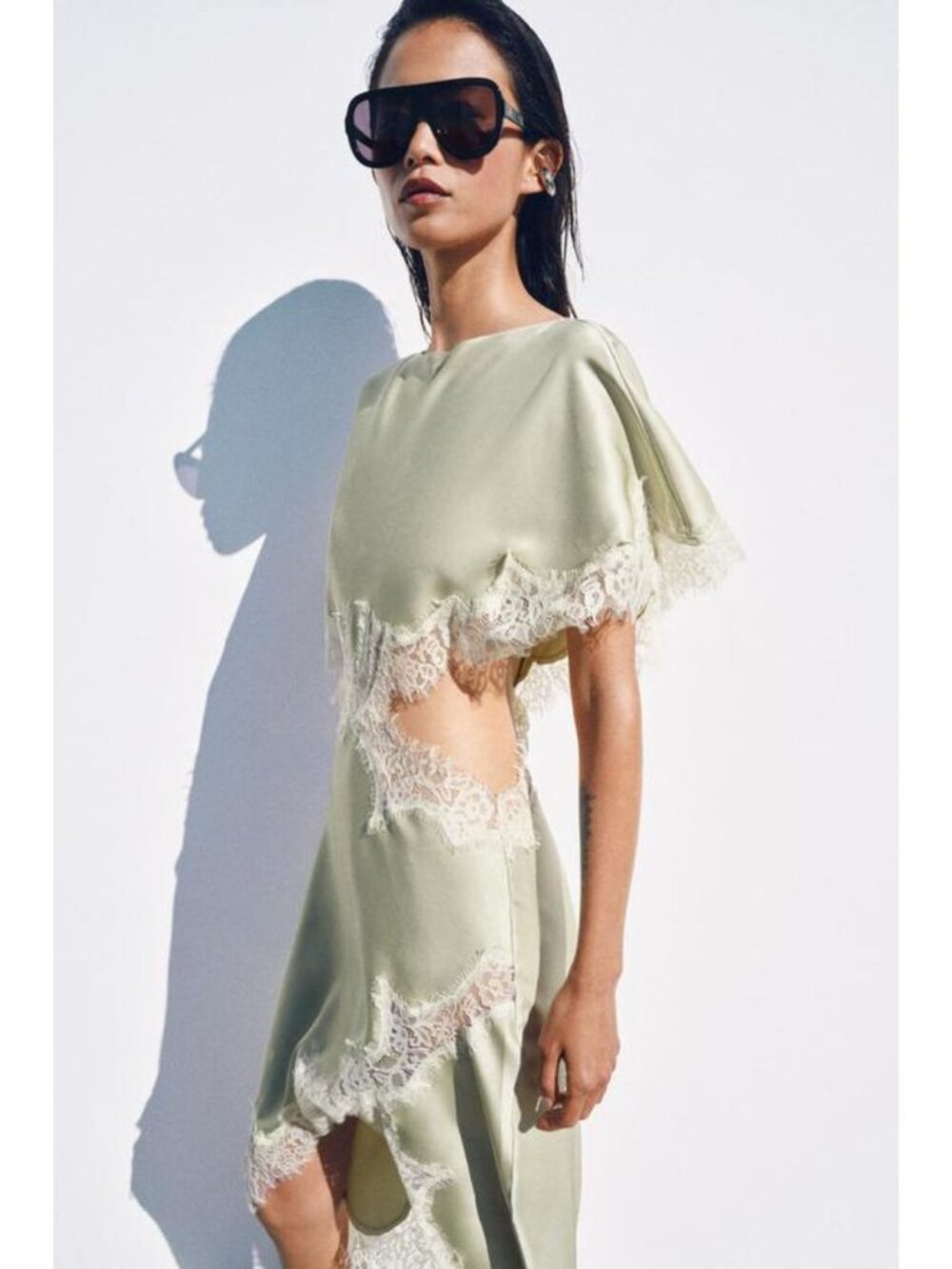 ZARA ZW COLLECTION CUT OUT LACE DRESS